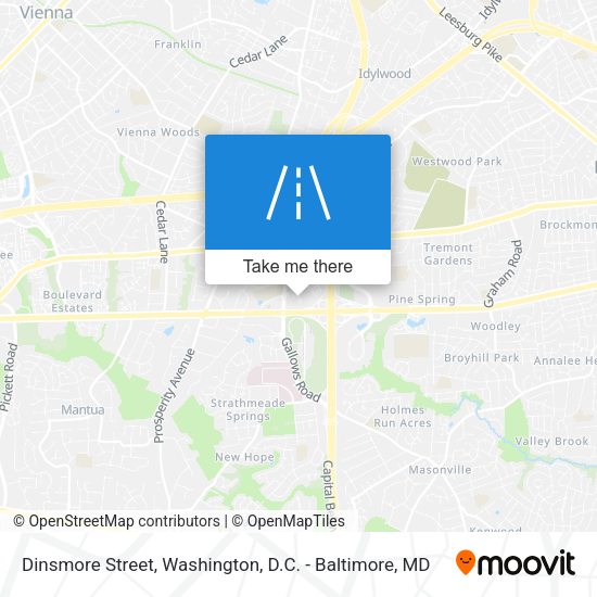 Dinsmore Street map