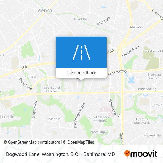 Mapa de Dogwood Lane