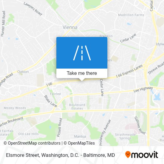 Elsmore Street map