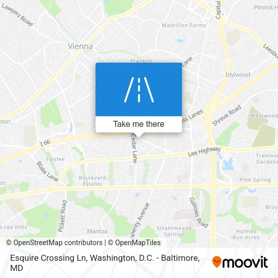 Esquire Crossing Ln map