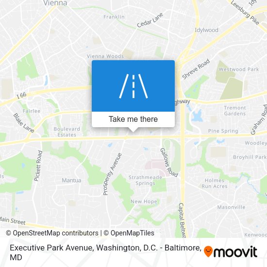 Executive Park Avenue map