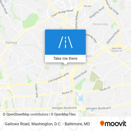 Gallows Road map