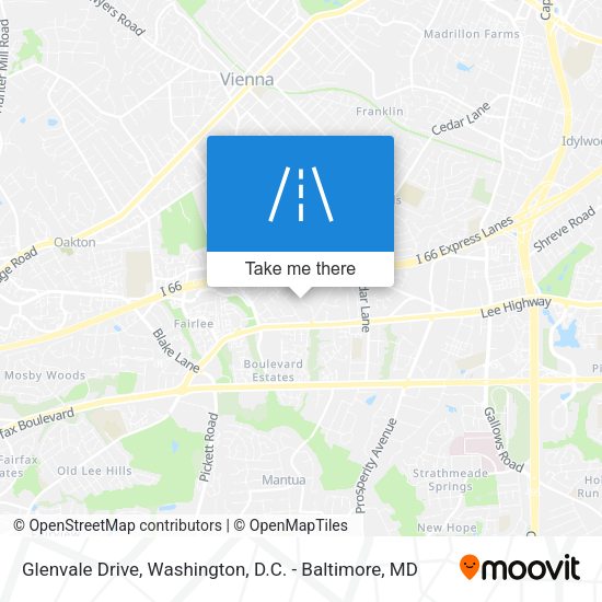 Glenvale Drive map