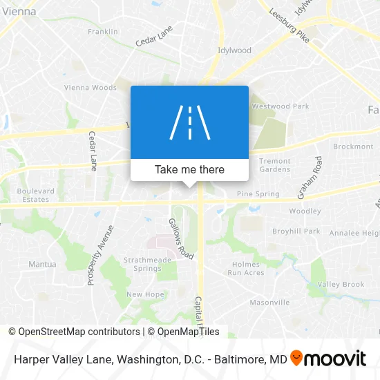 Harper Valley Lane map