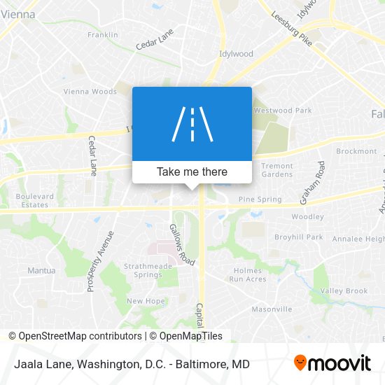 Jaala Lane map