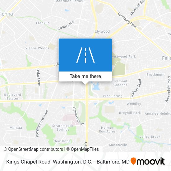 Kings Chapel Road map
