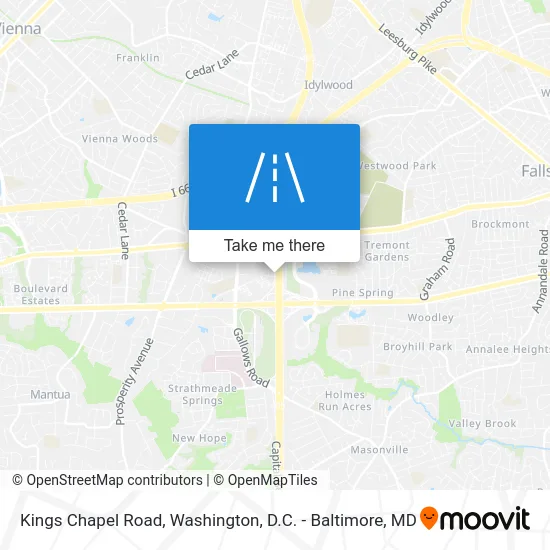 Kings Chapel Road map