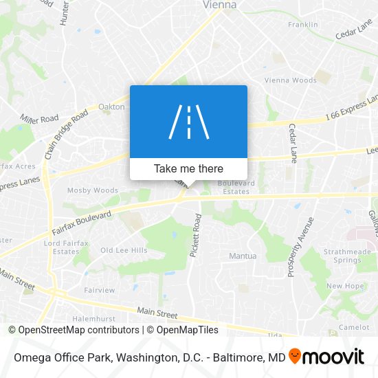 Omega Office Park map
