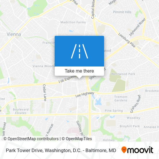 Mapa de Park Tower Drive