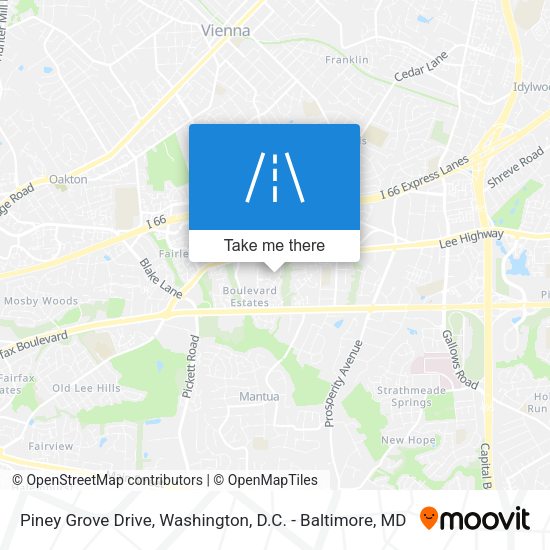 Piney Grove Drive map
