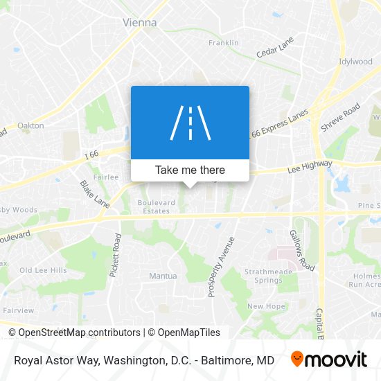 Royal Astor Way map