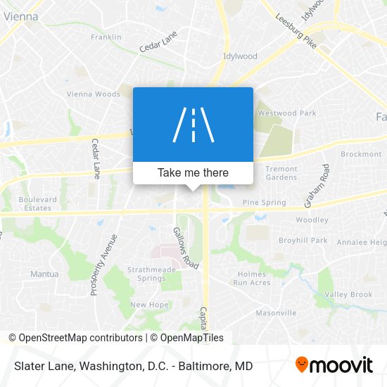Slater Lane map