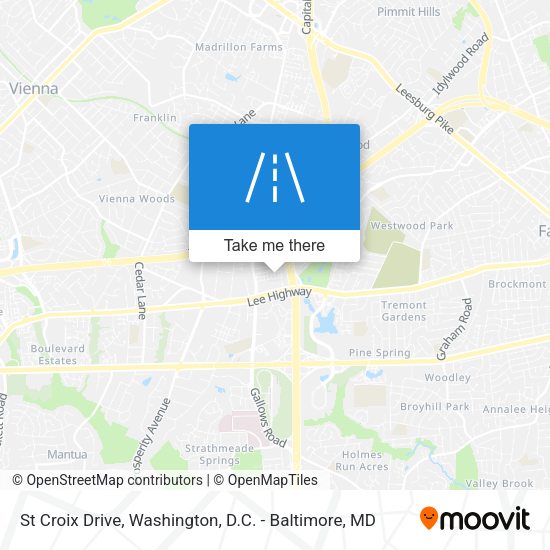 St Croix Drive map