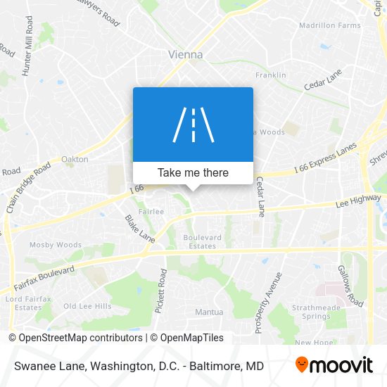 Swanee Lane map