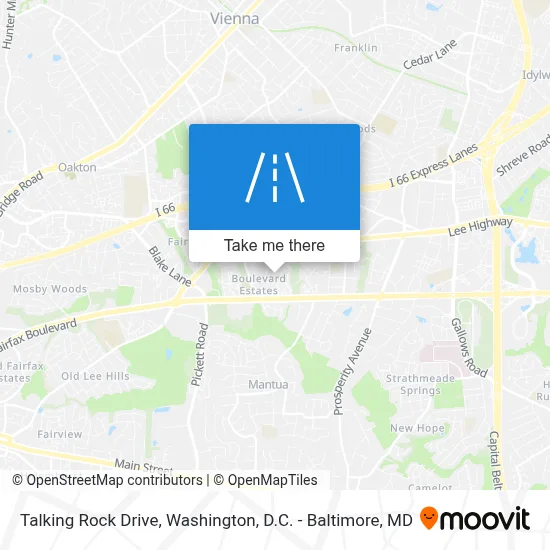 Talking Rock Drive map