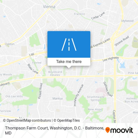 Thompson Farm Court map