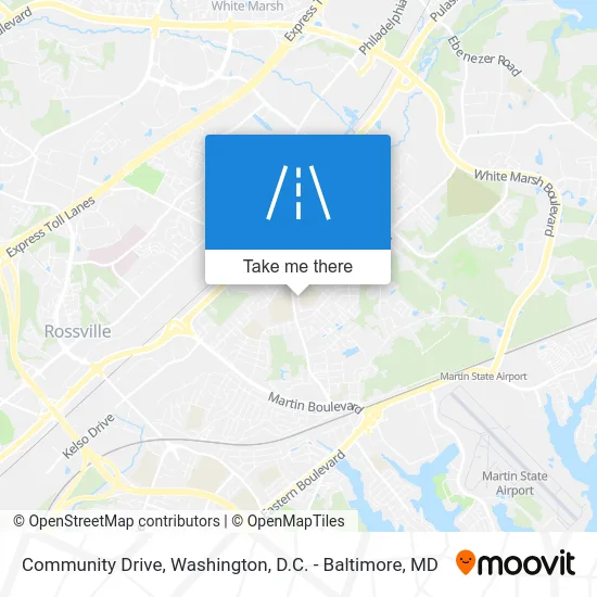 Community Drive map