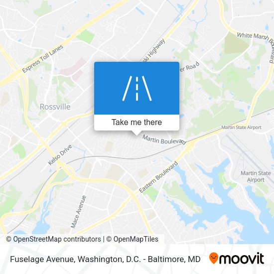 Fuselage Avenue map