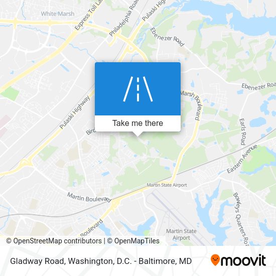 Gladway Road map