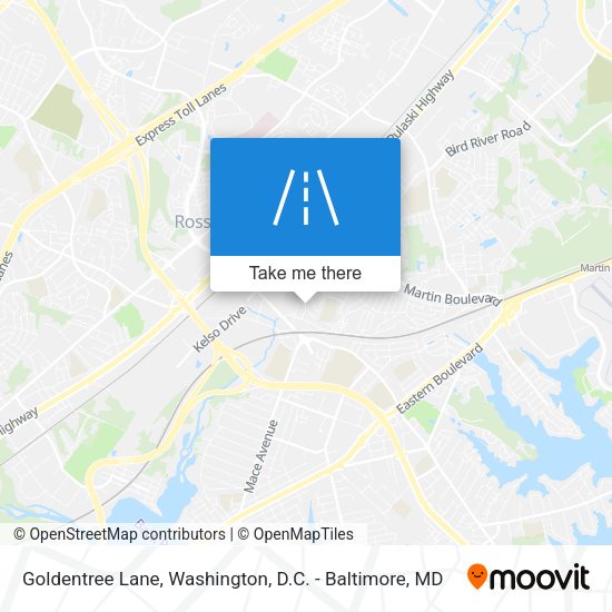 Goldentree Lane map