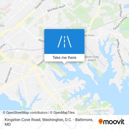 Kingston Cove Road map
