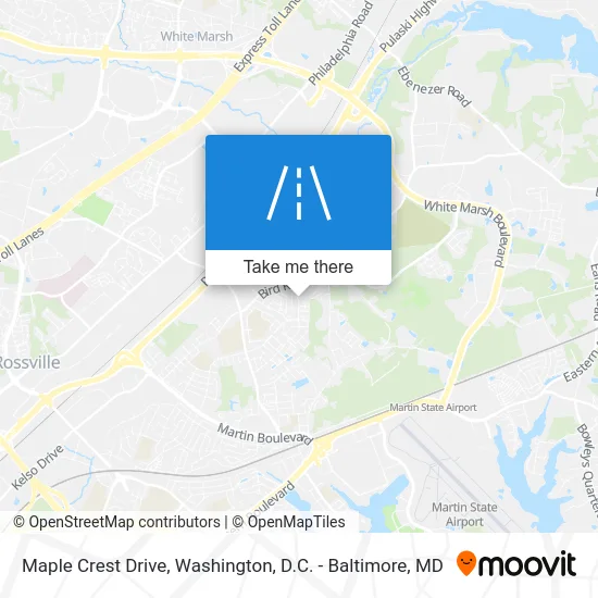 Maple Crest Drive map