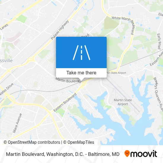 Martin Boulevard map