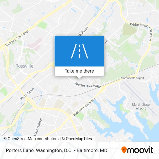 Porters Lane map