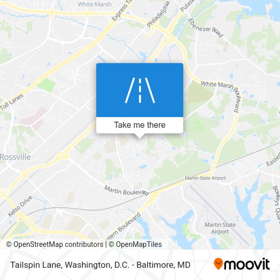 Tailspin Lane map