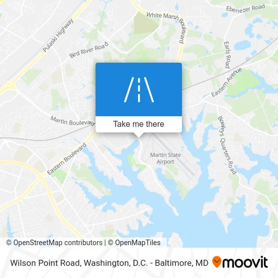 Wilson Point Road map