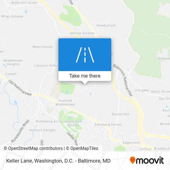 Keller Lane map