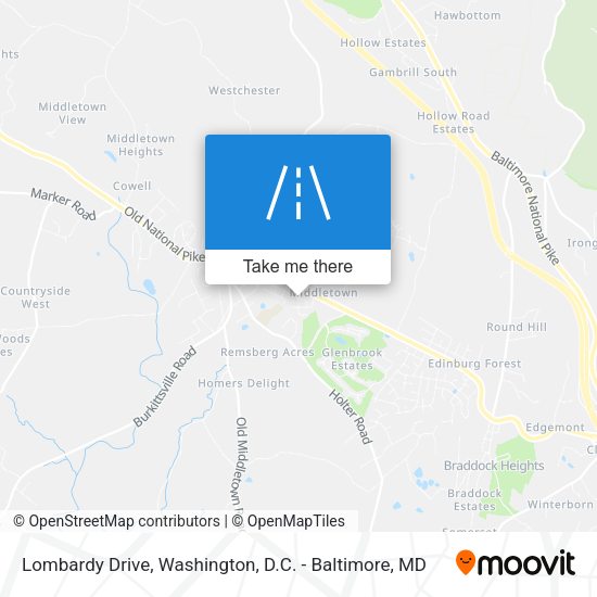 Mapa de Lombardy Drive