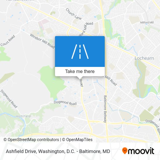 Mapa de Ashfield Drive