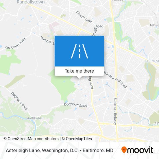 Asterleigh Lane map