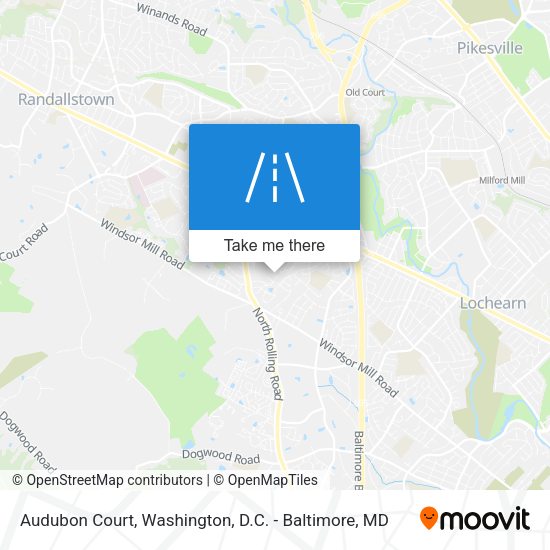 Audubon Court map