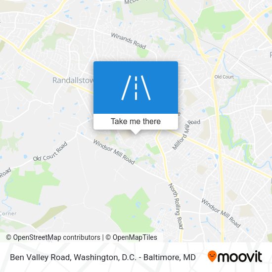Ben Valley Road map