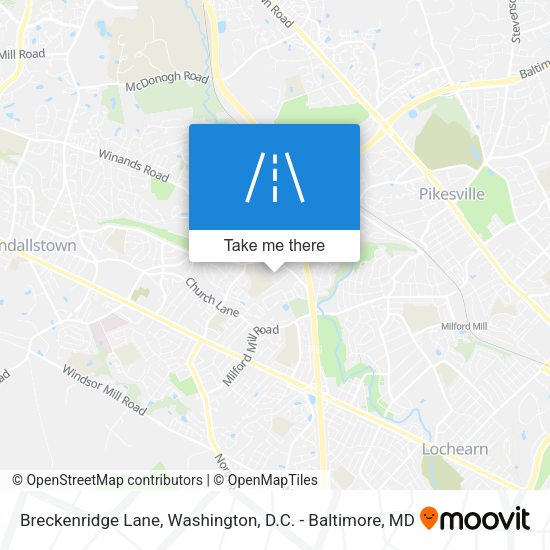 Breckenridge Lane map