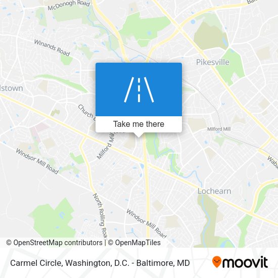 Mapa de Carmel Circle