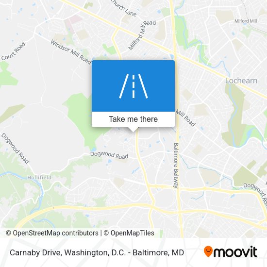 Carnaby Drive map