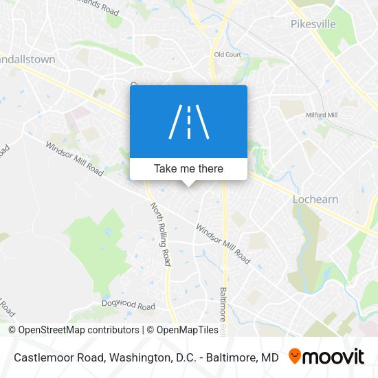 Mapa de Castlemoor Road