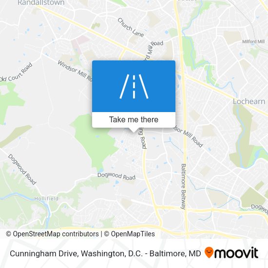 Cunningham Drive map