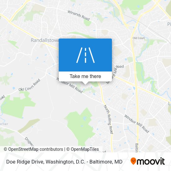 Doe Ridge Drive map