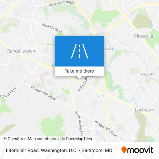Eitemiller Road map