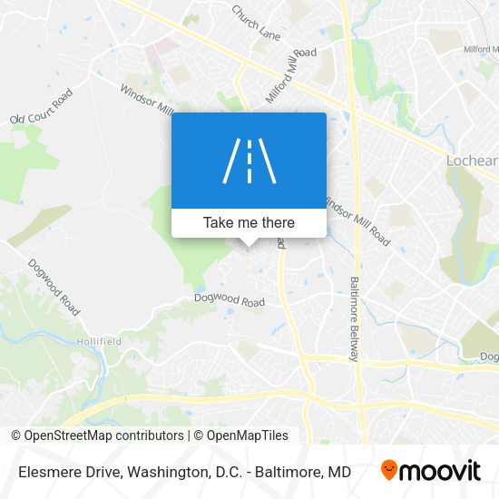Elesmere Drive map