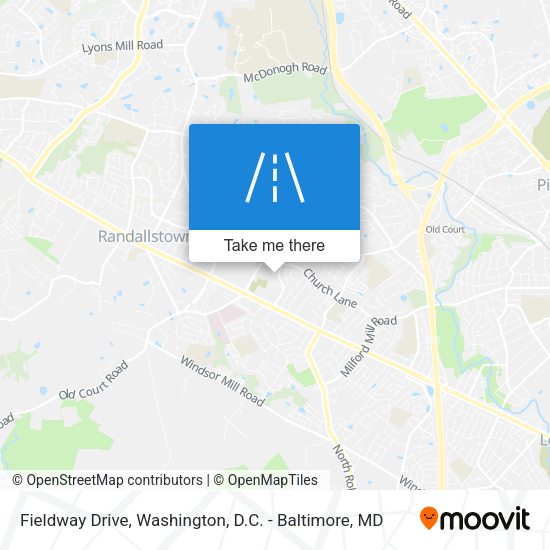 Fieldway Drive map