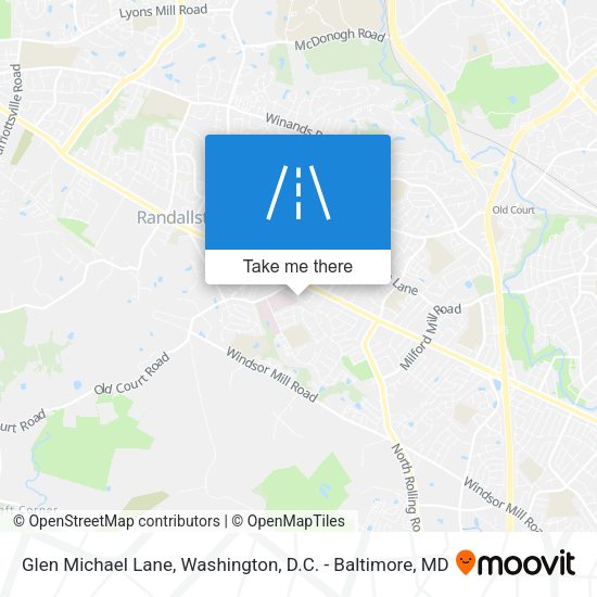 Glen Michael Lane map