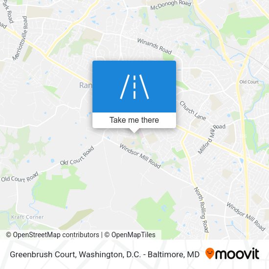 Greenbrush Court map