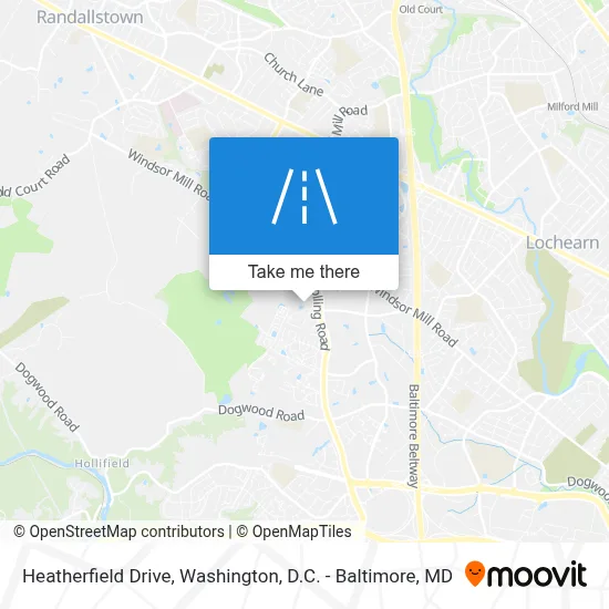 Heatherfield Drive map