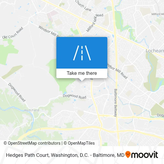 Hedges Path Court map
