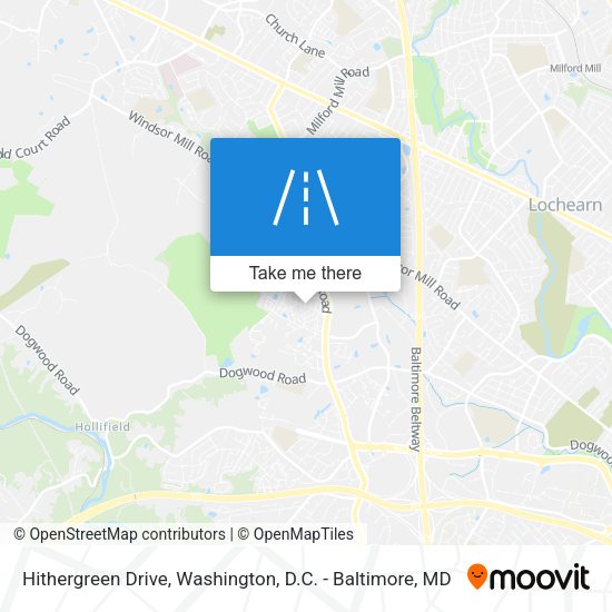 Hithergreen Drive map